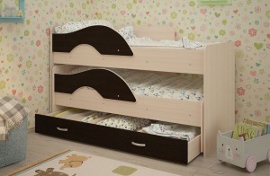 Выкатная кровать Радуга 1,6 с ящиком