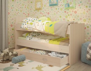 Выкатная кровать Радуга 1,9 с ящиком